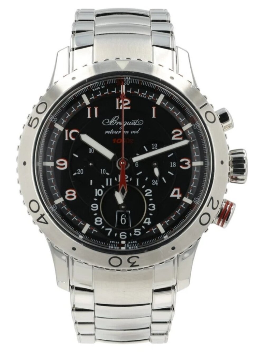 Breguet Type XXII Black Dial Stainless Steel 44mm Automatic Mens
